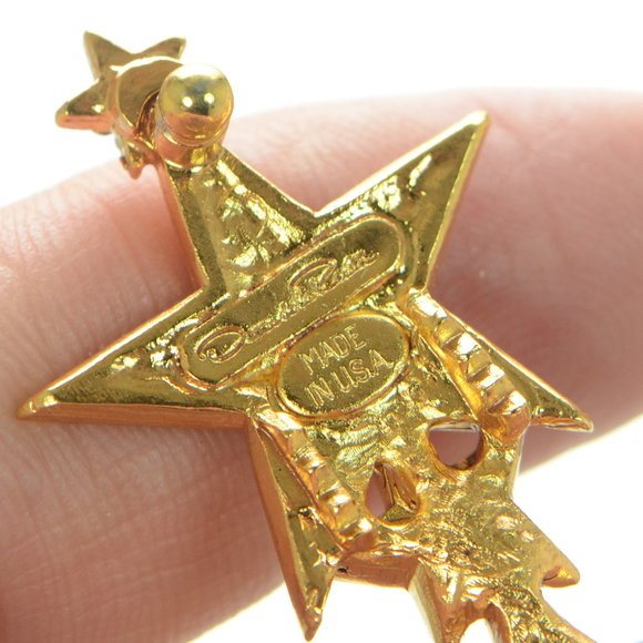 OSCAR DE LA RENTA Crystal Star Barrette Hair Clip main image 4